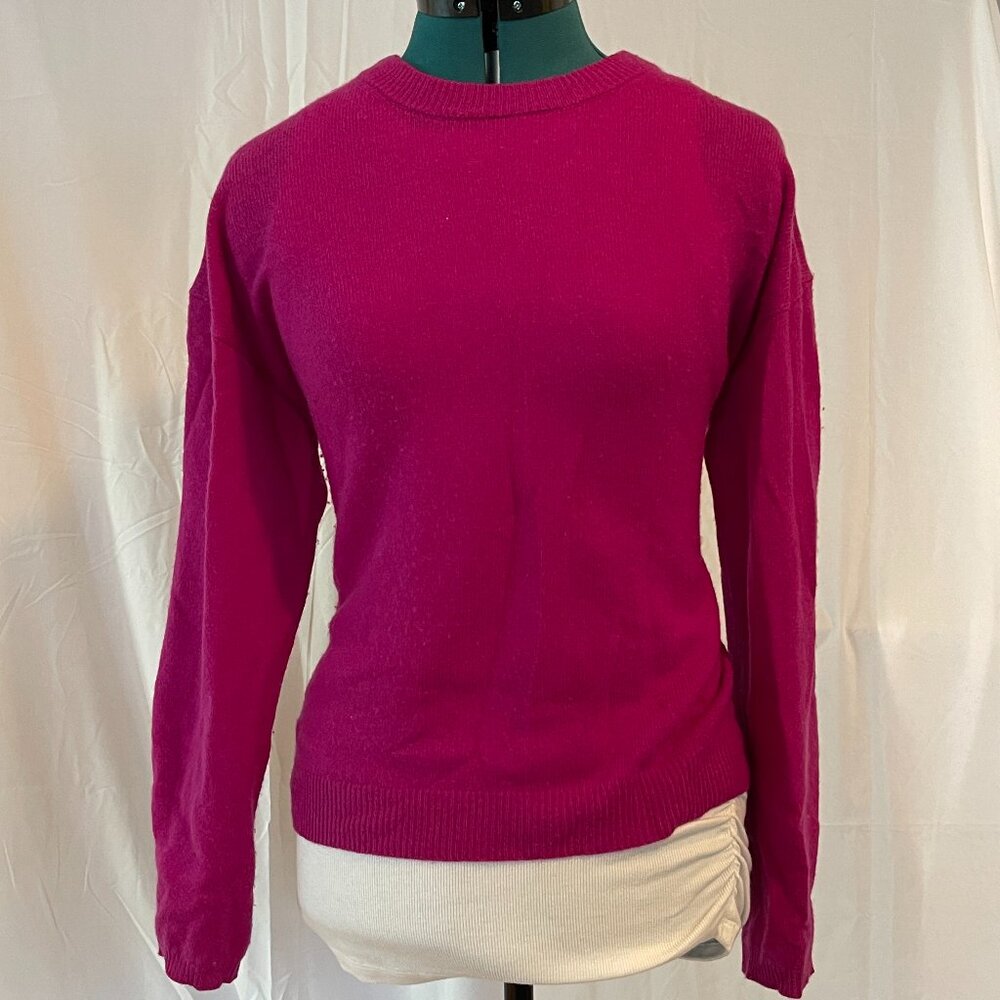 Velvet, pink cashmere sweater